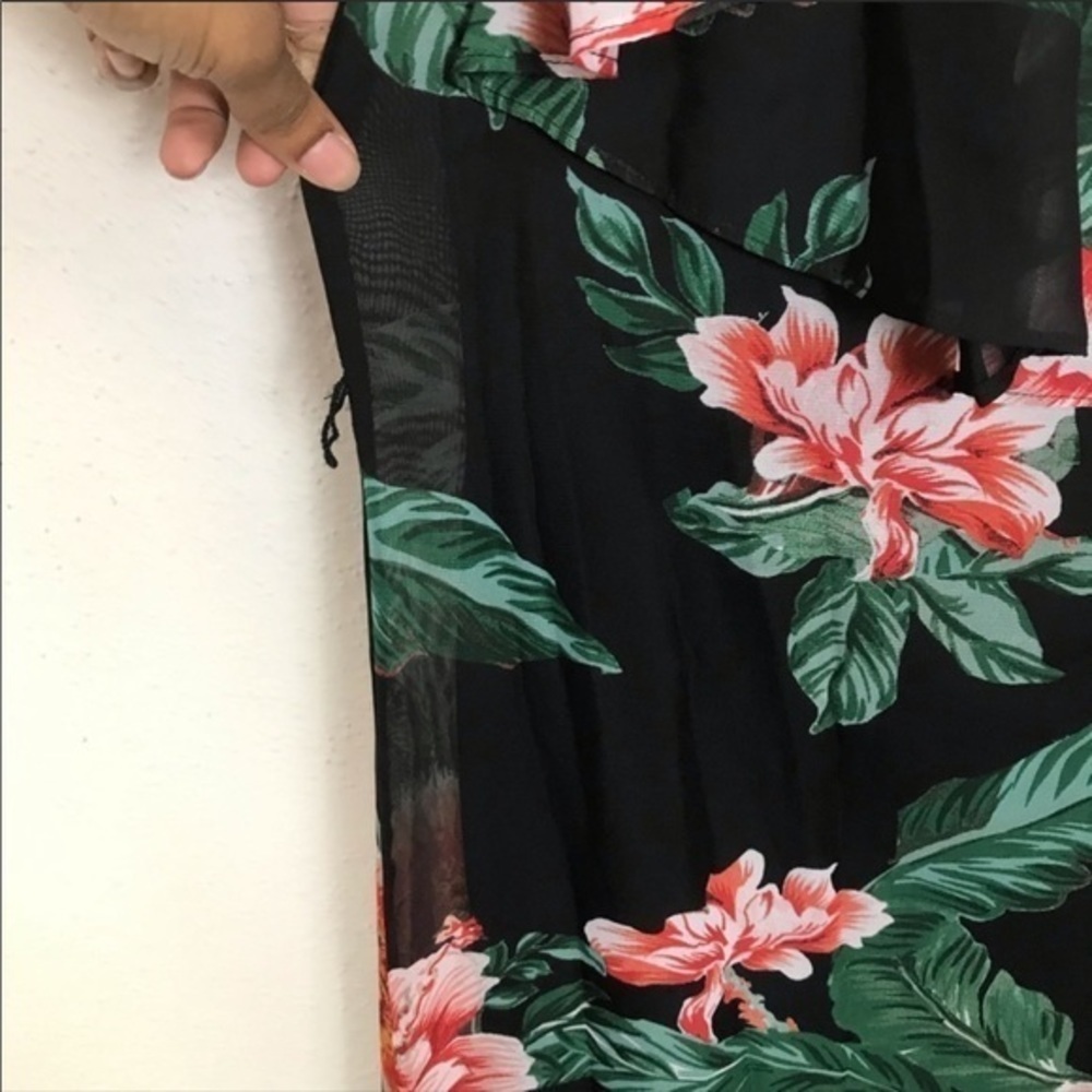 Roz & Ali asymmetrical Floral one shoulder dress 6 - Picture 4 of 8